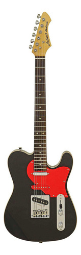 Guitarra Elétrica Aria Telecaster Preta Com Diapasão De Pau-rosa