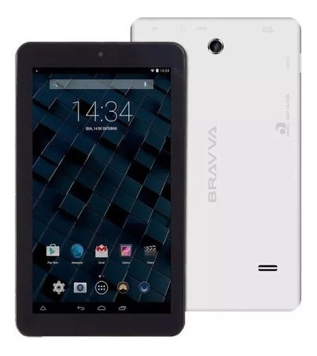 Tablet Bravva Bv-quad 8gb Wi-fi Tela 7  Android 5.0 Branco