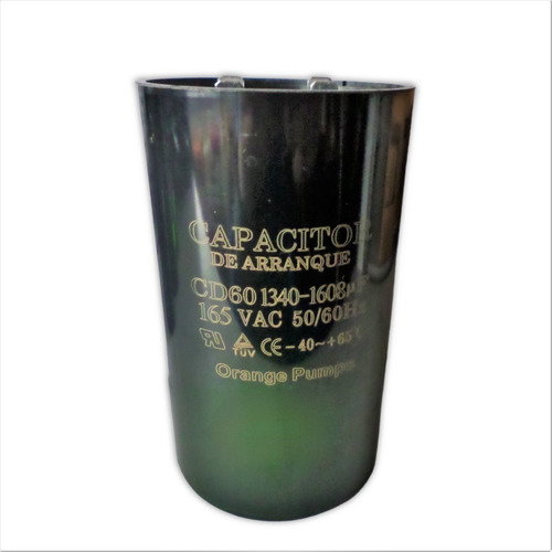 Capacitor Redondo Arranque Uso Normal 1340-1608 Uf 165v