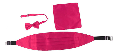 Mll Pañuelo Cummerbund Con Pajarita De Satén For Hombre