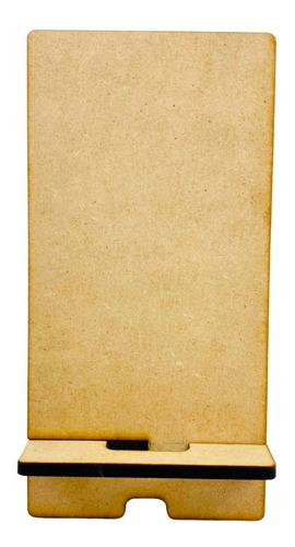Soporte Celular Escritorio Base Porta Telefono Mdf Madera
