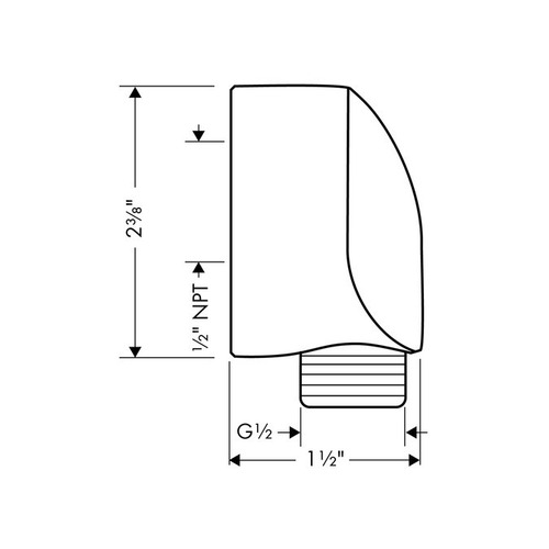 Wall Union 27458 P/regadera Telefono Hansgrohe Acab Dorado