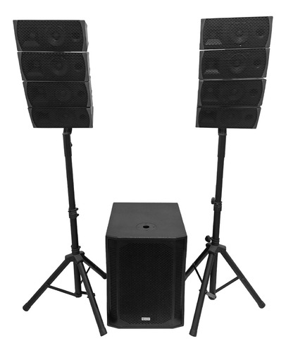 Subwoofer Pro Hyper Beast 18 600w Rms + 2xsatélite 200w Rms