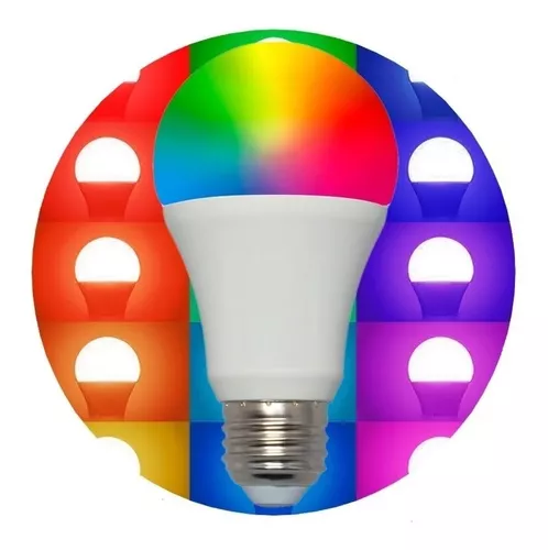 Foco Led Smart Rgb 10w Pack X5 Inteligente Wifi Celular