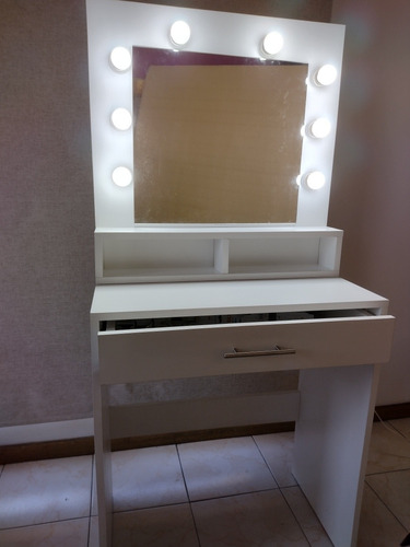 Imagen 5 de 5 de Mueble Tocador,organizador Maquillaje Con Espejo