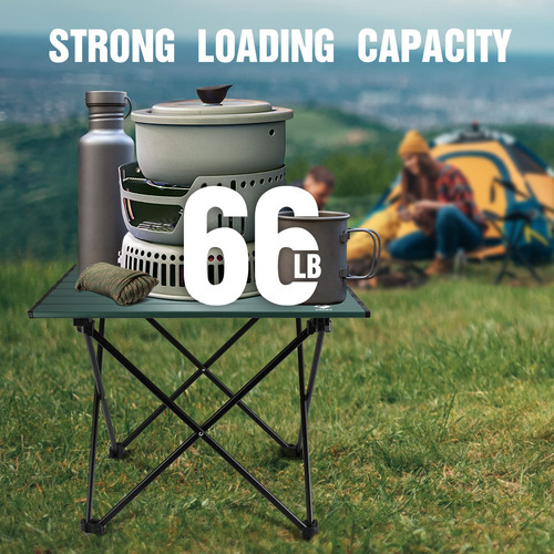 Mesa De Aluminio Portatil De Camping Ultraligera Con Bolsa