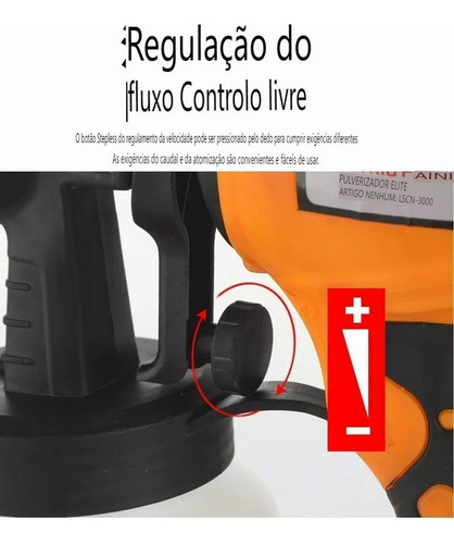 Pistola Pintura Elétrica Compressor Portatil Alta Pressão