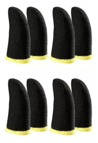 Dedales Guantes Fundas Dedos Gamer Antisudor Touch 8 Piezas