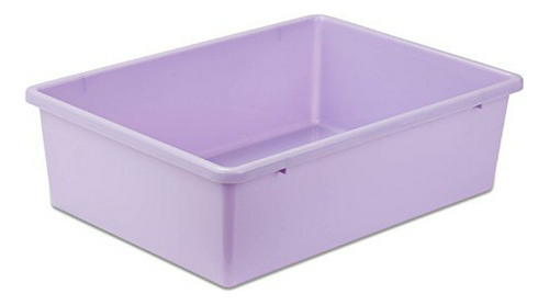 Caja De Plástico Grande , Color Morado