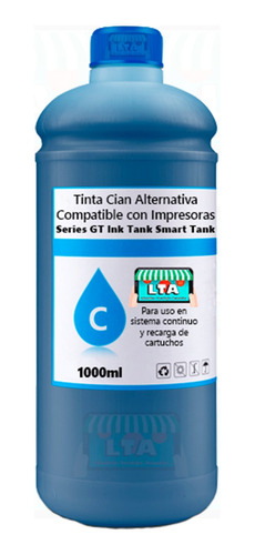 Litro Tinta Cian Alternativa Compatible Con Ink Tank 415