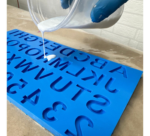 Borracha Silicone Azul P Reprodução Matrizes Industriais 1kg