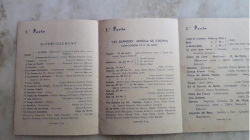 Programa Estudio Auditorio,ballet Nacional,1938