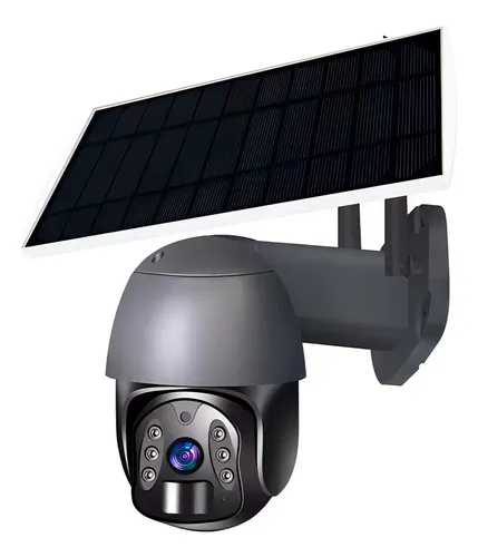 Camara Vigilancia Tuya Smart Solar 4g Ptz Exterior Color Negro