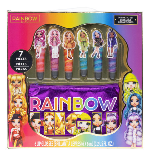Townley Girl Rainbow High - Juego De Maquillaje De 7 Piezas.