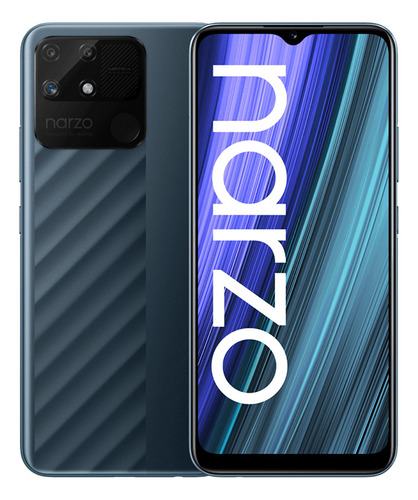 Realme Narzo 50a 4gb +128gb Blue Global Version Smart Phone Helio G85 6000mah Battery 50mp Camera New Smartphone