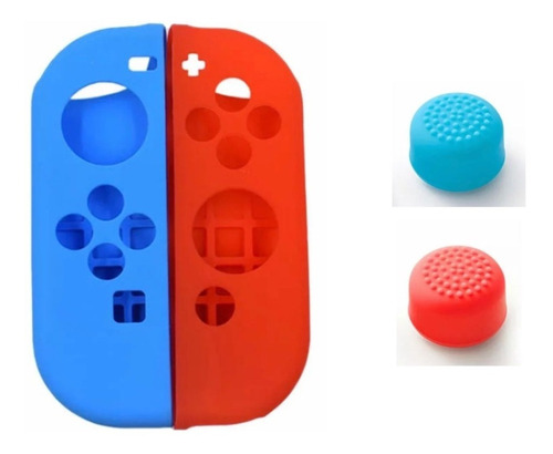 Protector Silicona Para Joycon + 2 Freeks Nintendo Switch