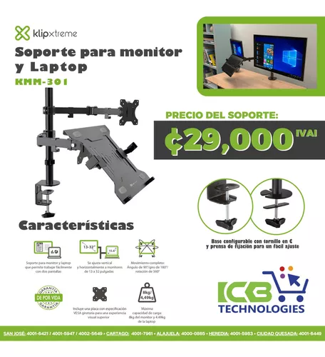 Soporte para monitor y laptop, KMM-301