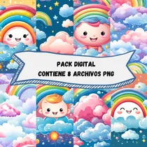 Comprar Kit Digital: 8 Diseños Png Modernos  Sublimación  Papel