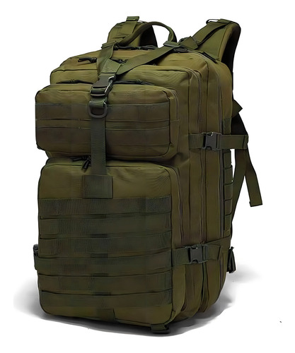 Mochila Tática Multifuncional A22 45 Litros - Deyu Verde Desenho Do Tecido Lisa