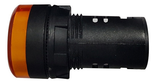 Imagen 3 de 9 de Luz Piloto Monobloque Led Integrado Ojo De Buey Ambar 24v