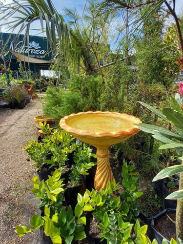 Bebedero Para Aves, Abejas De Pie Alto De Hormigón 