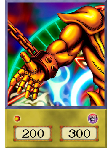 Cuadro Anime Yu Gi Oh 29x19 Mdf Exodia Brazo Derecho