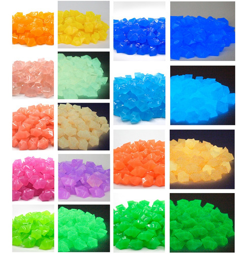 300pcs Brilham No Escuro Pedras Luminosas Pedras Para Jardim