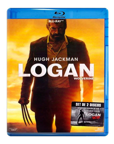 Logan Wolverine Hugh Jackman Pelicula Blu-ray + Noir