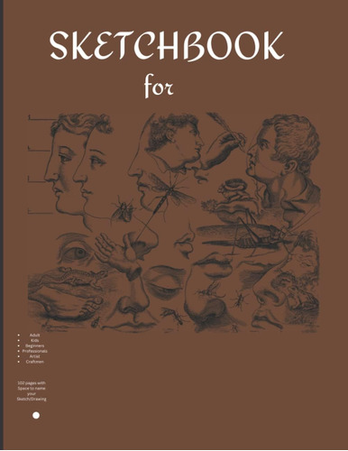 Libro: Sketchbook: For Adult, Kids, Beginners, Professionals