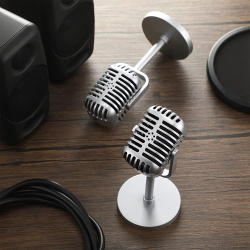 Micrófono Vocal Dinâmico Retrô H8classic Vintage Mic Univers