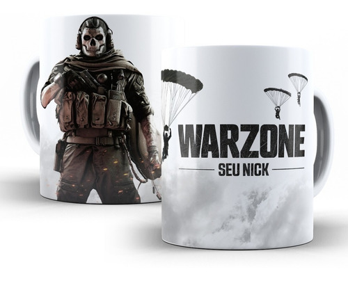 Imagem 1 de 3 de Caneca Cod Warzone Com Nome Personalizado