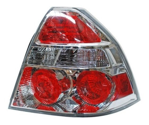 Calavera Chev Aveo 08 09 10 11 Cromada/roja C/arnes Rh