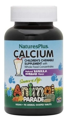 Cálcio Suplemento Infantil 90 Tablets Mastigável Nature Plus