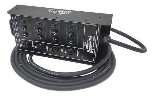 Medusa 8 Vias Com 4 Direct Box Cabos Aquarius - 10 Metros