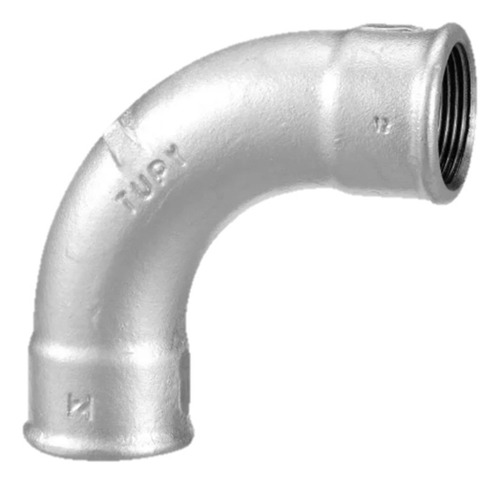 Curva Femea Galvanizada 90 Graus 2 Polegadas Bsp Tupy