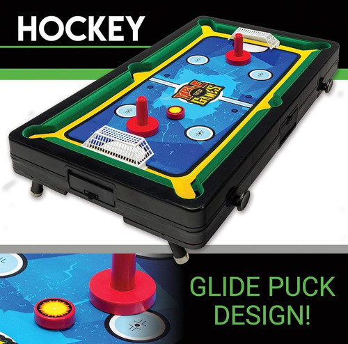 Juego De Mesa 5 En 1 Billar Boliche Hockey FĂștbol Baloncesto