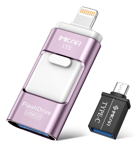 Memoria Usb De 1 Tb Compatible Con iPhone/iPad/android/pc