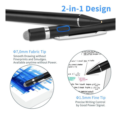 Evach Active Stylus Digital Pen Con Ultra Fino Con Punta De