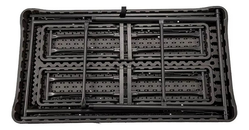 Mesa Picnic 105cm + 2 Bancos Plegables Jardin Tio Musa