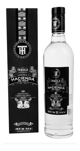 Caja 12 Tequila Hacienda De Tepa Reposado Cristalino 750ml