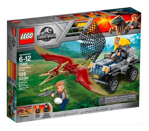 Bloques para armar Lego Jurassic World Pteranodon chase 126 piezas  en  caja
