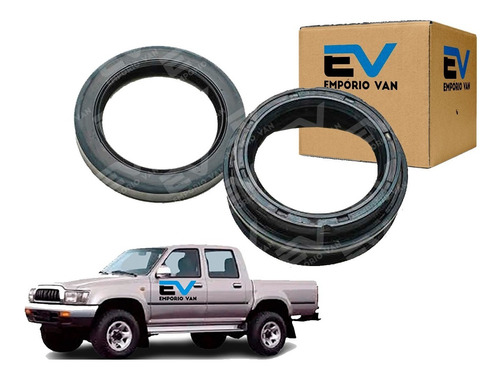 Kit Retentor Roda Traseira Hilux 1992 À 2004 2.8 3.0 Int Ext