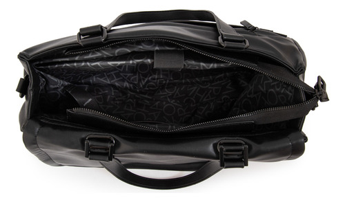 Cartera Dos Asas Porta Notebook Grande Bogart Negro Especial