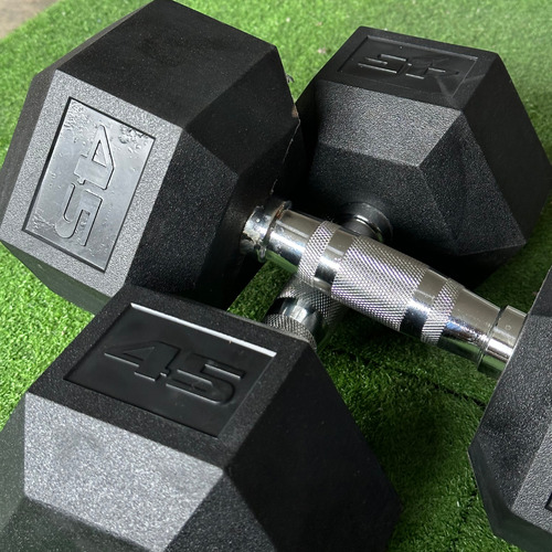 Par De Mancuernas Hexagonales 45 Lbs