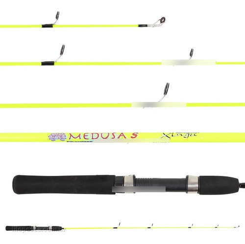 Vara Para Molinete Xingu Medusa (1,35m) 4 - 9lbs - Inteiriça Cor Cor Verde