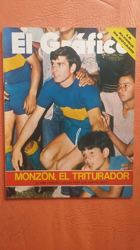 El Grafico 2722 7/12/1971 Monzon El Triturador Boca Juniors