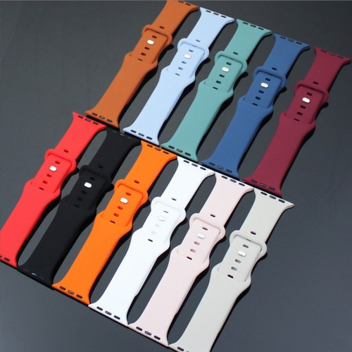 Correa Silicona Para Apple Watch 38/40/41/s10 42mm