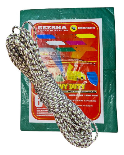 Kit Lona Geesna Heavy Duty Ligera 2x2 Con Piola Forrada