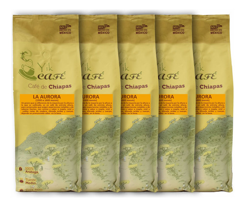 Café La Aurora Tostado En Paquete De 5 Kg - Yik Cafe