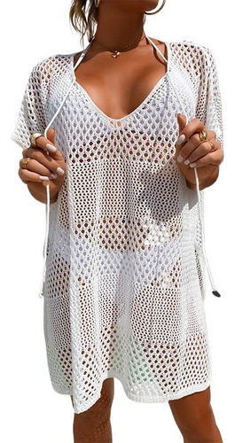 Camisa De Protección Solar Informal Holgada Con Cuello En V